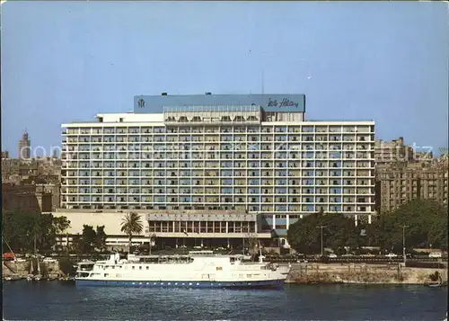 Cairo Egypt Nile Hilton Hotel Boat Isis  Kat. Cairo