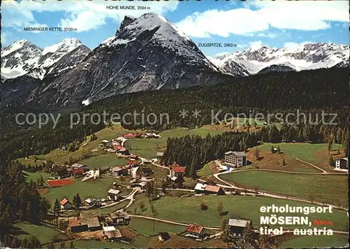 Moesern Hohe Munde Zugspitze Mieminger Kette Kat. Telfs