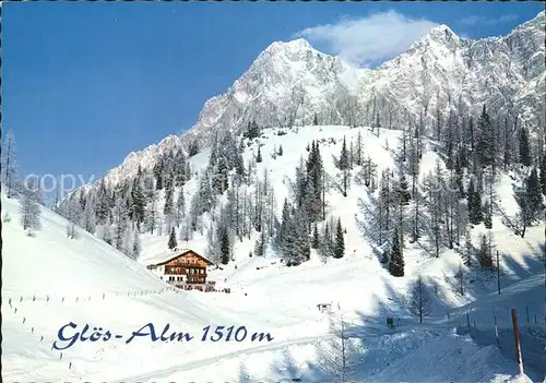 Ramsau Dachstein Steiermark Alpengasthof Gloes Alm  Kat. Ramsau am Dachstein