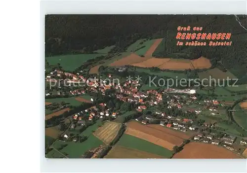 Rengshausen Hessen Fliegeraufnahme Kat. Knuellwald