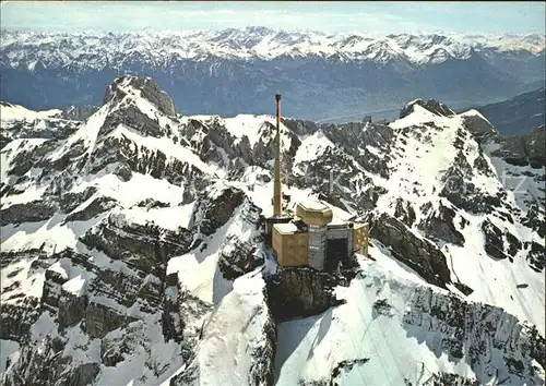 Altmann Saentis Fliegeraufnahme Bergstation Kat. Altmann