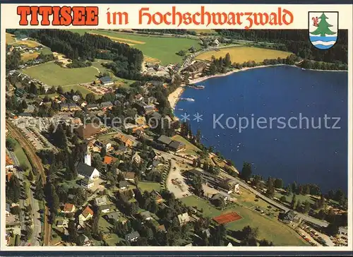 Titisee Fliegeraufnahme Kat. Titisee Neustadt