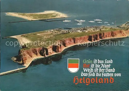 Insel Helgoland Fliegeraufnahme Kat. Helgoland