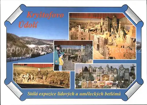 Liberec Krystofovo Udoli Stala expozice lidovych a umeleckych betlemu Kat. Liberec