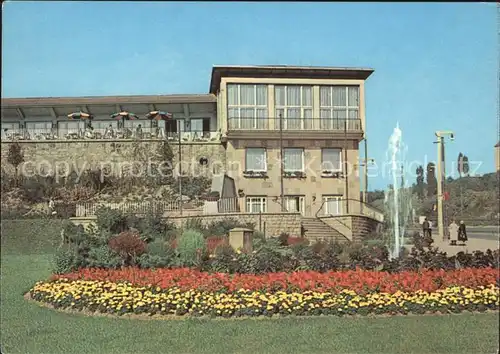 Nordhausen Thueringen Gaststaette Stadt Terrasse Kat. Nordhausen Harz