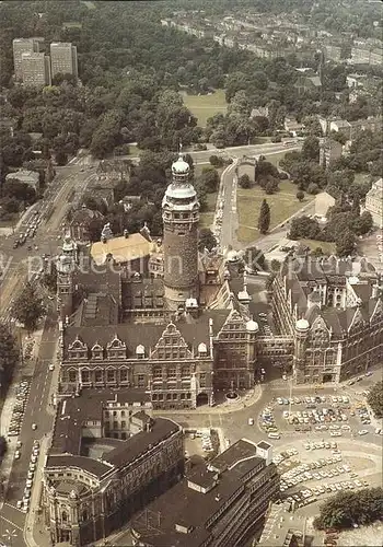 Leipzig Fliegeraufnahme Neues Rathaus Kat. Leipzig