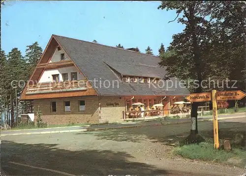 Friedrichroda Heuberghaus Rennsteig Kat. Friedrichroda