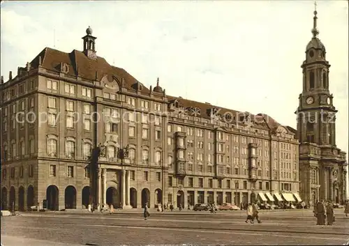 Dresden Haus Altmarkt Kreuzkirche Kat. Dresden Elbe