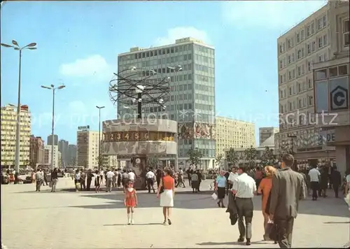 Berlin Alexanderplatz Urania Weltzeituhr Haus Lehrers Kat. Berlin