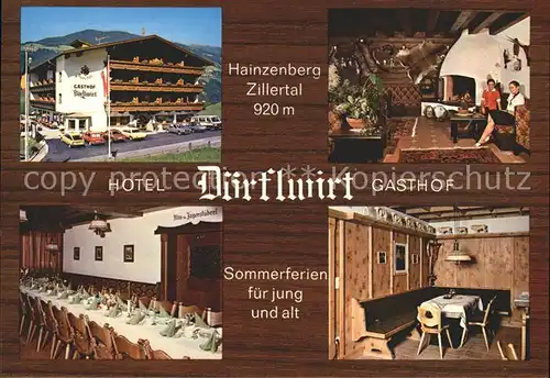 Hainzenberg Hotel Doerflwirt Gasthof Kat. Hainzenberg