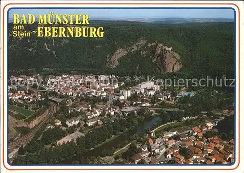 Bad Muenster Stein Ebernburg Fliegeraufnahme Kat. Bad Muenster am Stein Ebernburg