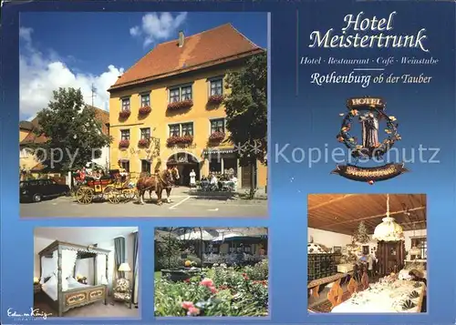 Rothenburg Tauber Hotel Meistertrunk Kat. Rothenburg ob der Tauber