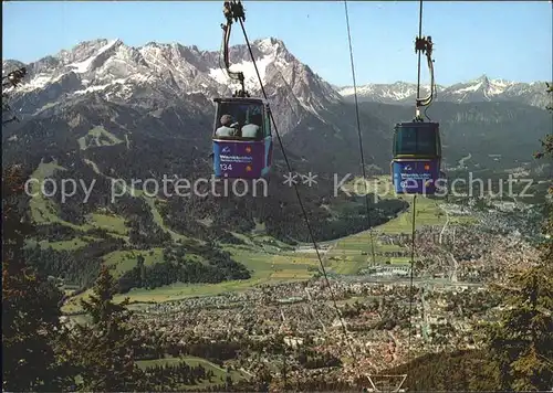 Garmisch Partenkirchen Wankbahn Zugspitzgruppe Kat. Garmisch Partenkirchen