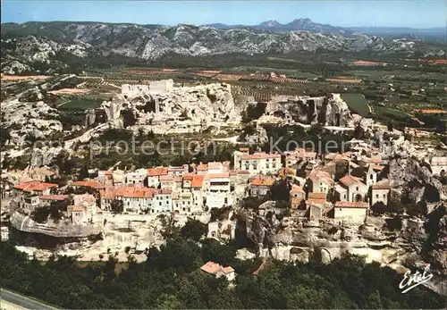 Les Baux de Provence Ruine Fliegeraufnahme Kat. Les Baux de Provence