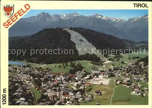 Seefeld Tirol See Olympia Sport Kongresszentrum Gschwandtkopf Hintergrund Stubaier Alpen Kat. Seefeld in Tirol