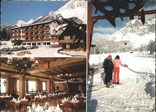 Ramsau Dachstein Steiermark Gasthof Restaurant Knollhof Kat. Ramsau am Dachstein