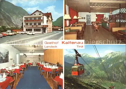 Landeck Tirol Gasthaus Kaifenau Luftseilbahn Kat. Landeck
