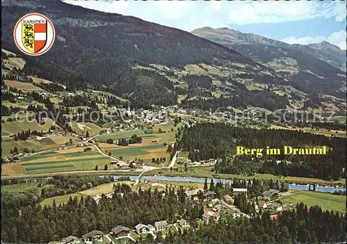 Berg Drautal Fliegeraufnahme Kat. Berg im Drautal