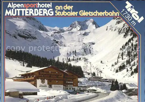 Neustift Stubaital Tirol Alpensporthotel Mutterberg Kat. Neustift im Stubaital