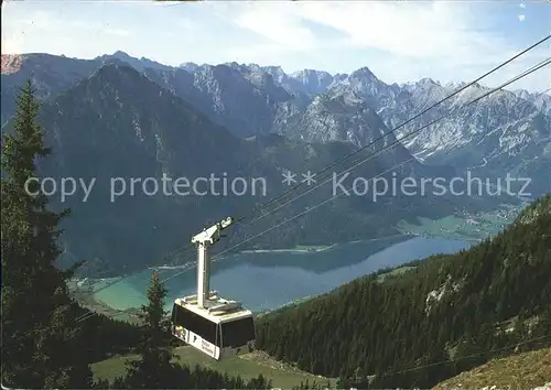 Achensee Rofanseilbahn mit Karwendel und Maurach Kat. Eben am Achensee