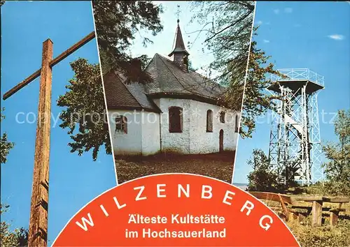 Wilzenberg Bergkreuz Kapelle Aussichtsturm Kat. Wilzenberg Hussweiler