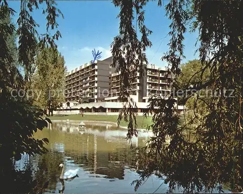 Bad Neustadt Kurparkklinik Schwanenteich Kat. Bad Neustadt a.d.Saale