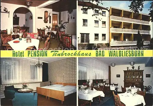 Bad Waldliesborn Hotel Pension Teubrockhaus Zimmer Gaststube Kat. Lippstadt