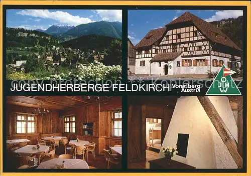 Feldkirch Vorarlberg Jugendherberge Gastraum Zimmer Ortsblick Kat. Feldkirch