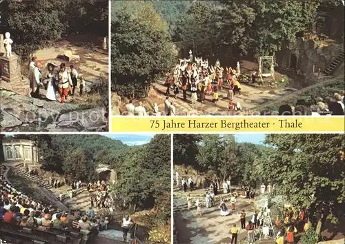 Thale Harz Harzer Bergtheater Teilansichten Kat. Thale