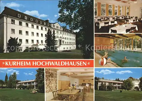 Grebenhain Kurheim Hochwaldhausen Speisesaal Hallenbad Liegewiese Kat. Grebenhain