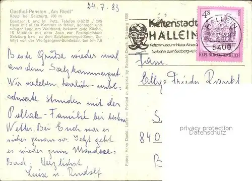Kappl Gasthof Pension Am Riedl Kat. Kappl