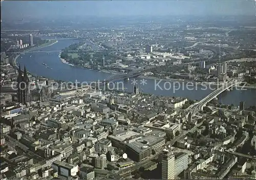 Koeln Rhein Fliegeraufnahme  Kat. Koeln