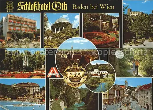 Baden Wien Schlosshotel Oth Teilansichten Kat. Baden