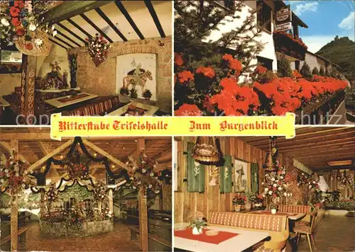 Rinnthal Ritterstube Trifelshalle Zum Burgenblick Kat. Rinnthal