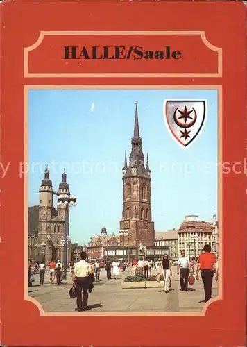 Halle Saale Marktplatz Kirche Kat. Halle