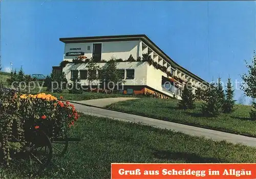 Scheidegg Allgaeu Kurklinik Sonnenalm Kat. Scheidegg