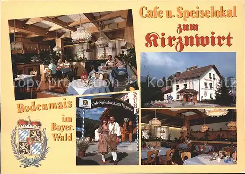 Bodenmais Cafe und Speiselokal Zum Kreuzwirt Gastraeume Trachten Kat. Bodenmais