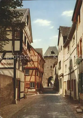 Bad Muenstereifel Heisterbacher Strasse und Tor Kat. Bad Muenstereifel