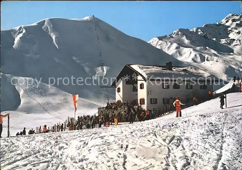 Serfaus Tirol Koelnerhaus mit Sesselbahn Lazid Kat. Serfaus