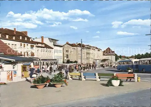 Siegburg Wilhelmstrasse mit Bus Bahnhof Kat. Siegburg