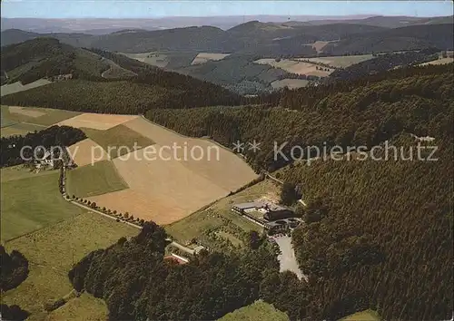 Ohlenbach Waldhaus Fliegeraufnahme Kat. Schmallenberg