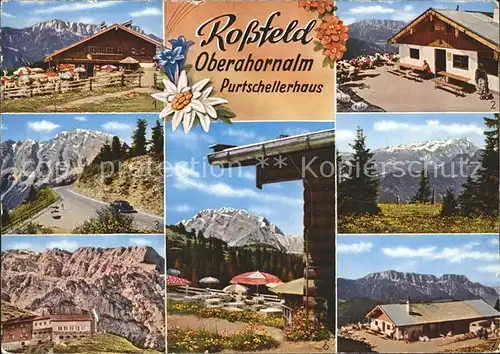Rossfeldhuette Oberahornalm Purtschllerhaus Hoher Goell Dachstein Ringstrasse Kat. Berchtesgaden