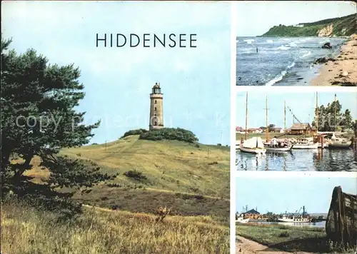 Insel Hiddensee Kloster Leuchtturm Strand Neuendorf Vitte Kat. Insel Hiddensee