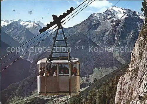 Mayrhofen Zillertal Penkenseilbahn mit Gruenberg Kat. Mayrhofen