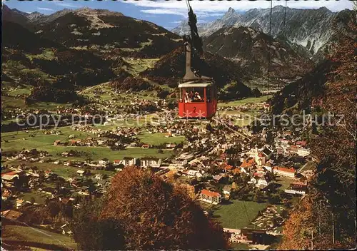 Schruns Vorarlberg mit Hochjochseilbahn Golm und Vandanser Steinwand Kat. Schruns