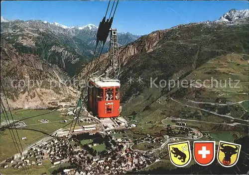 Andermatt Luftseilbahn Andermatt Gemsstock  Kat. Andermatt