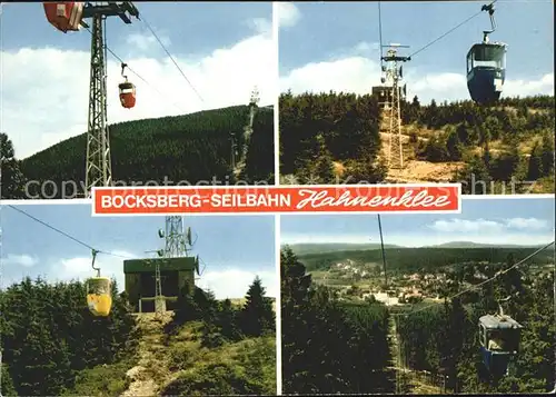 Hahnenklee Bockswiese Harz Bocksberg Seilbahn Teilansichten Kat. Goslar