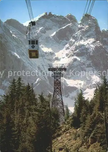 Zugspitze Zugspitzbahn vom Eibsee zum Zugspitzgipfel Kat. Garmisch Partenkirchen