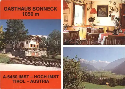 Imst Tirol Gasthaus Sonneck Kat. Imst