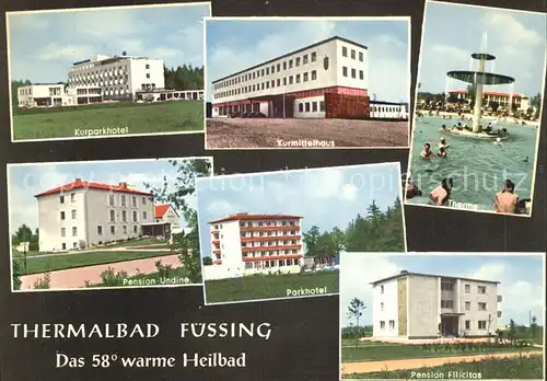 Bad Fuessing Kurmittelhaus Therme Pension Undine  Kat. Bad Fuessing